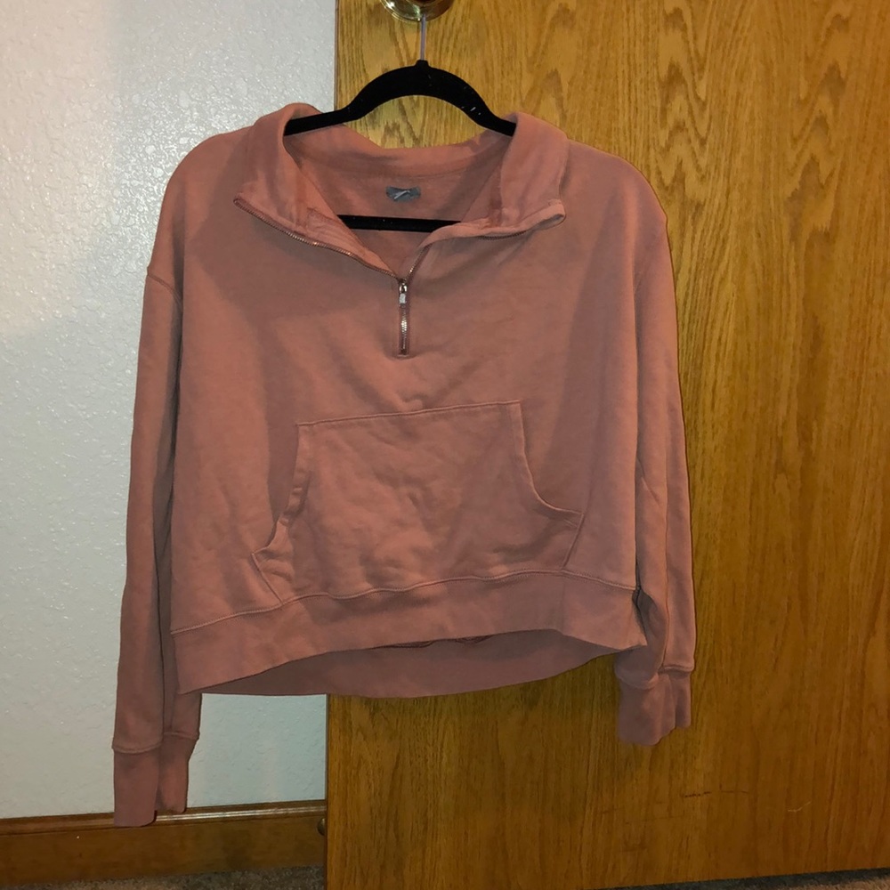 Aerie Quarter Zip Beach Fleece